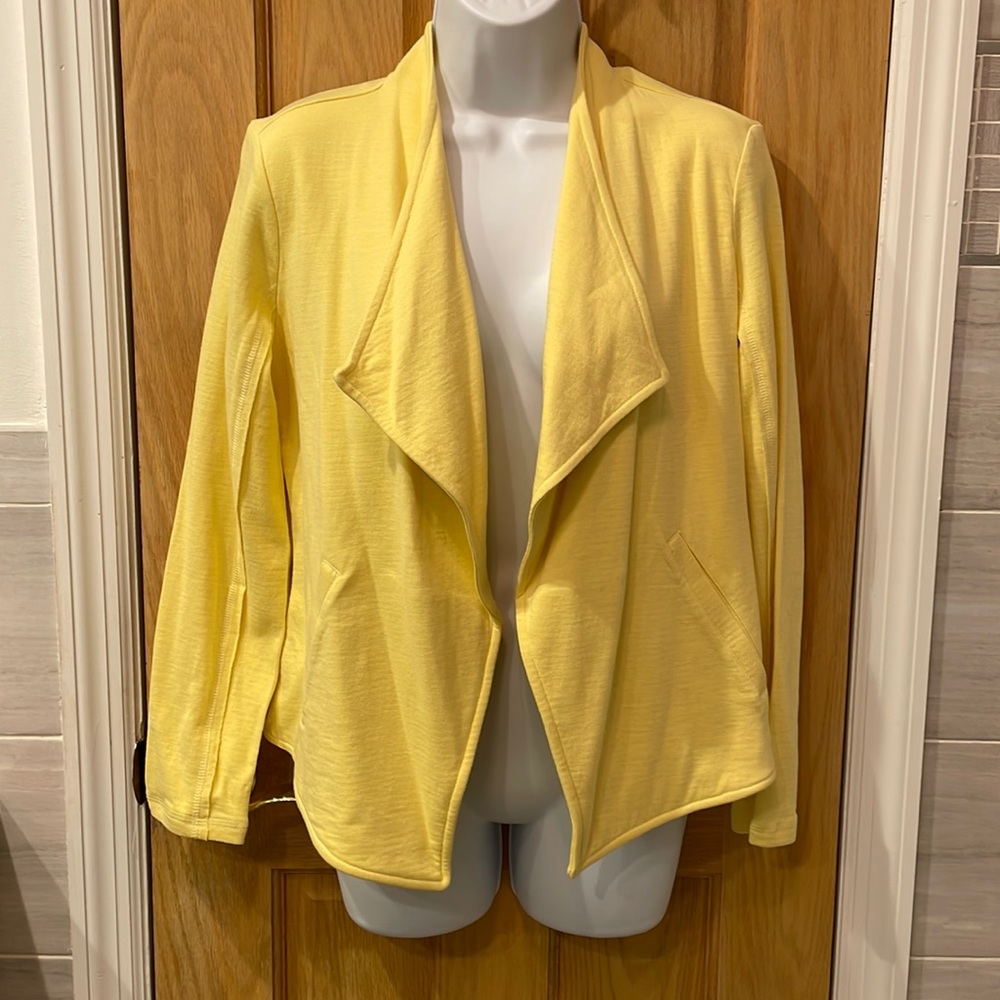 Caslon Moto Cardigan- Light Yellow